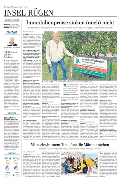 Handelsblatt Spezial: Immobilien Nord- und Ostsee 28./29./30 Juli 2023 Nr. 144